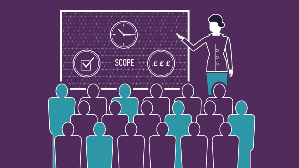 people watching a presentation