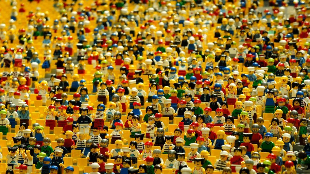 millions of lego men