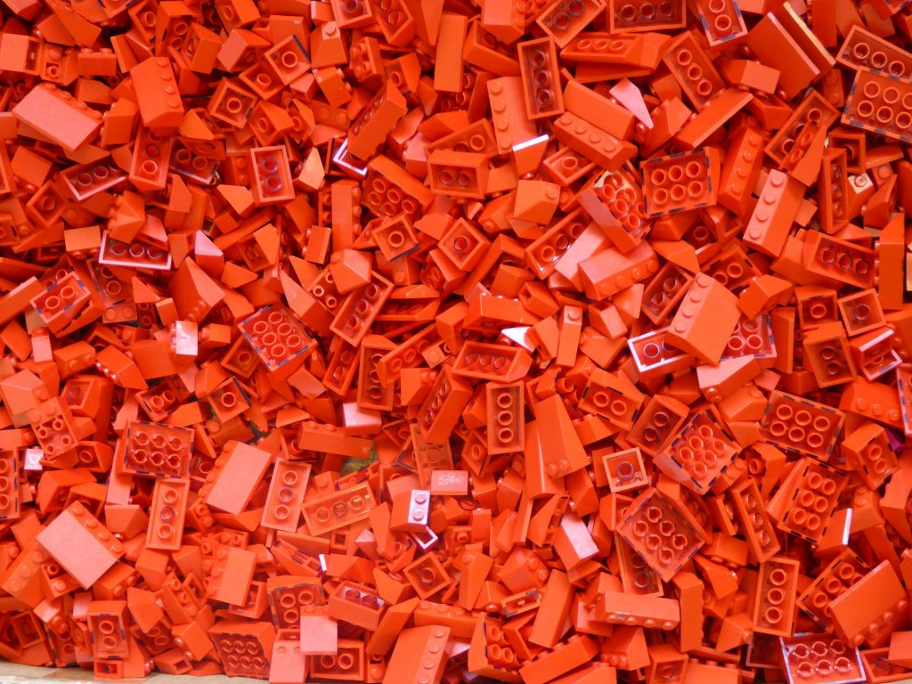 Red lego blocks